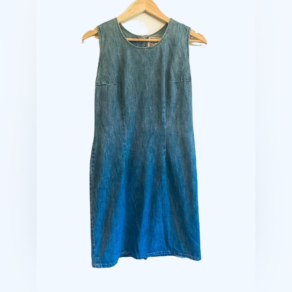 Vintage Denim Sleeveless Dress